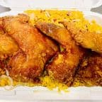 Best Chicken Wings w. Pork Fried Rice (4) 炸鸡翼叉烧炒饭 in Sag Harbor, NY